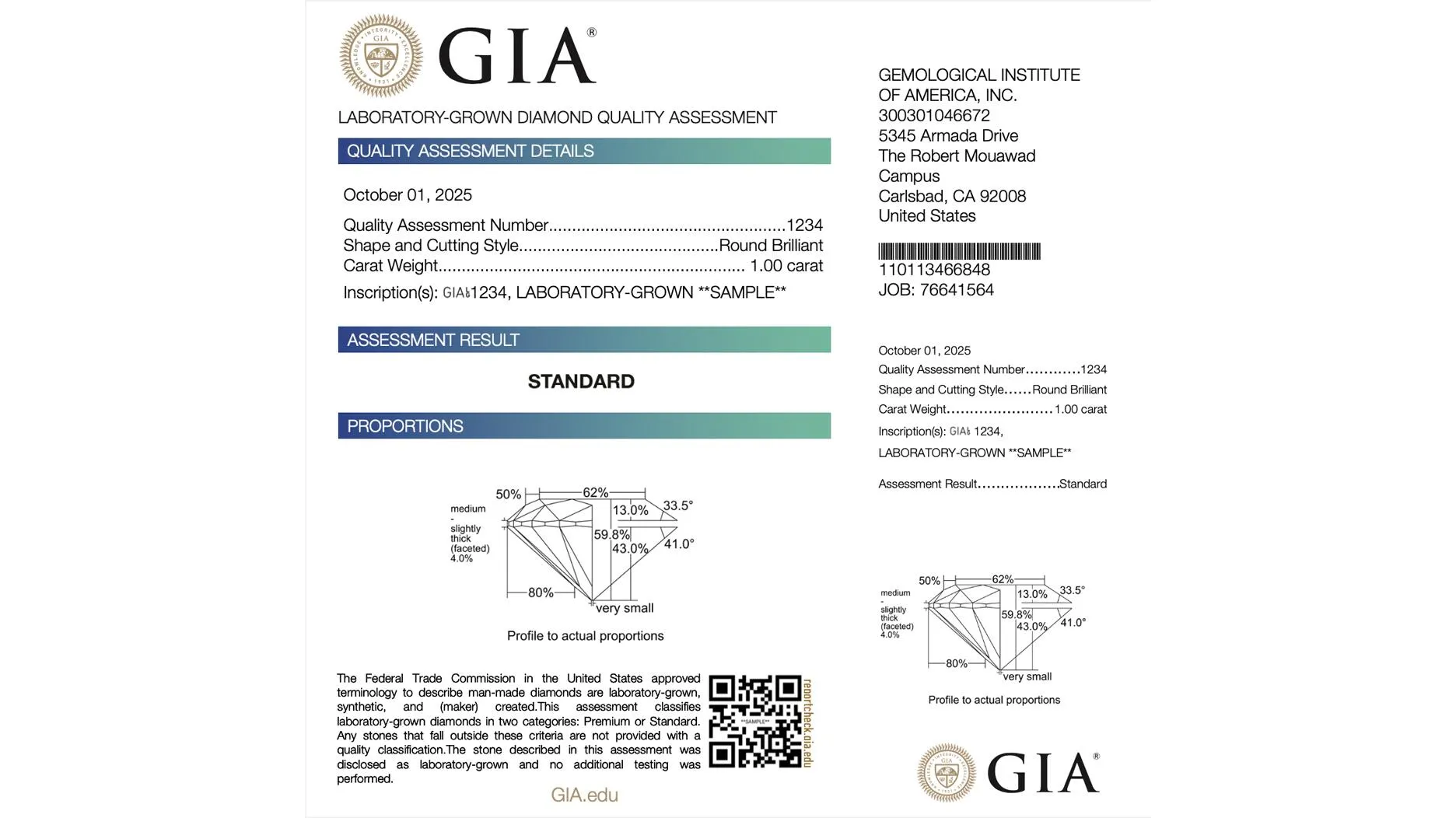 GIA меняет систему оценки синтетических алмазов с 1 октября