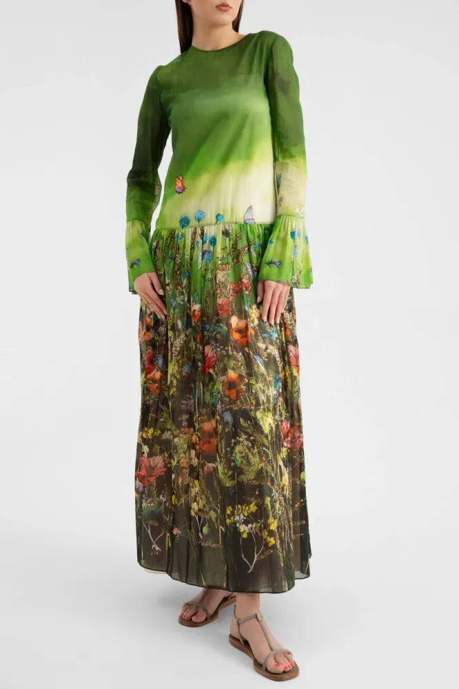 Платье Dior: Цветочный Принт | Купить Онлайн