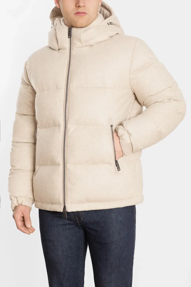 Пуховик Brioni: Шерсть и Кашемир | Купить Верхнюю Одежду