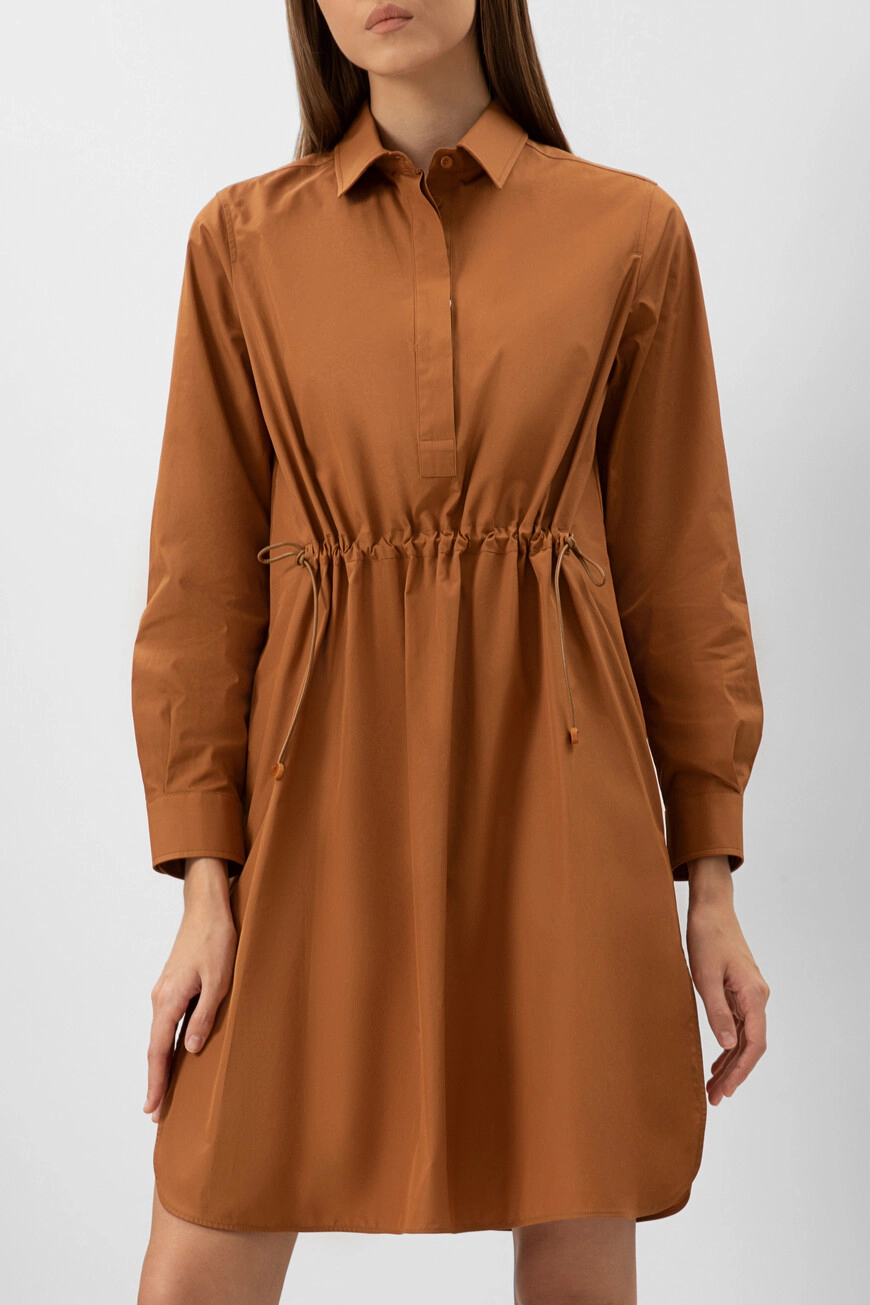 Платье Max Mara: Коричневое ...