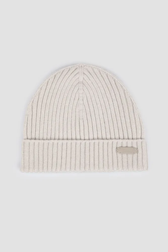 Шапка Brioni: Кашемировая бини цвета песка