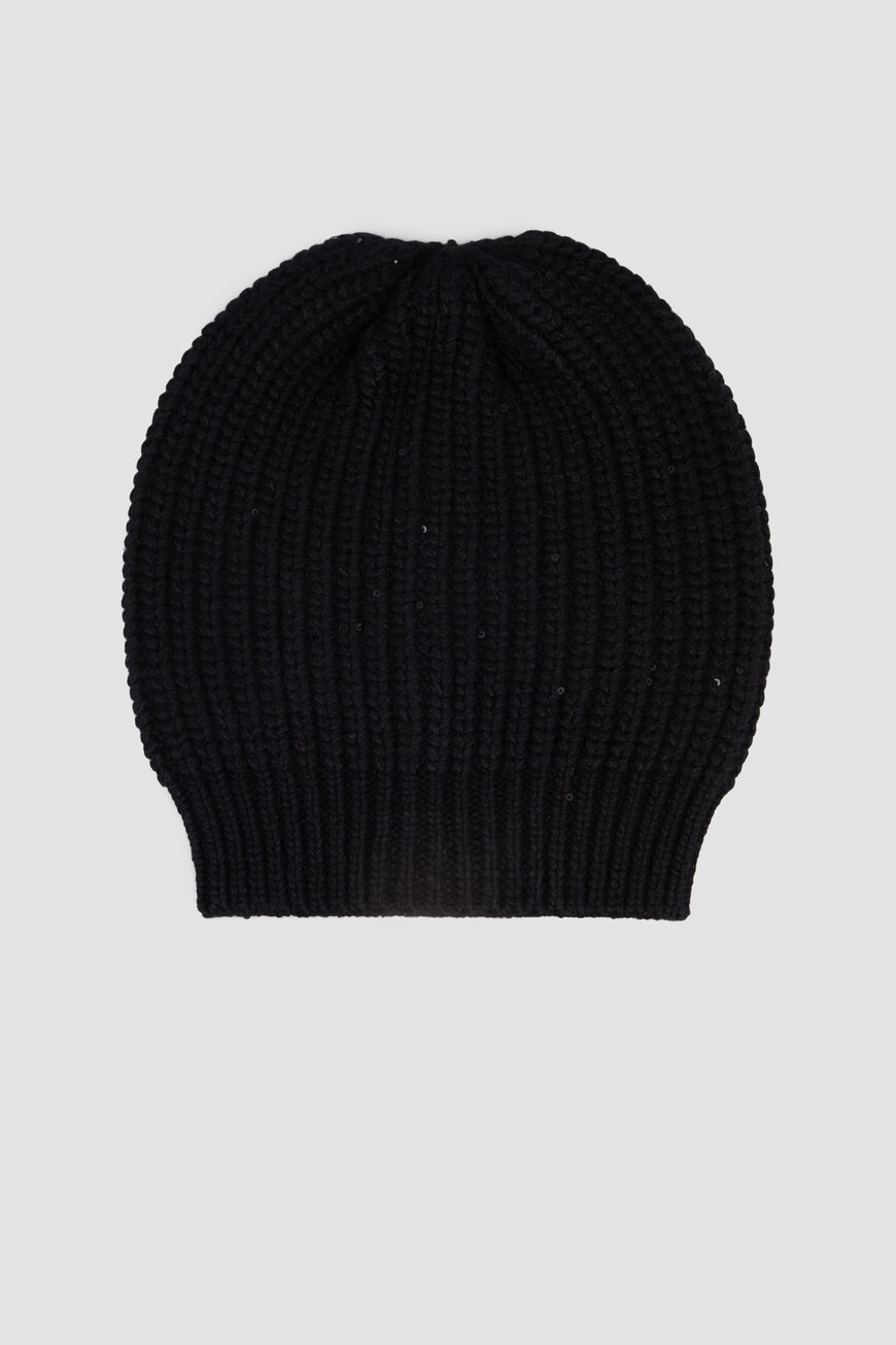 Шапка Brunello Cucinelli: Кашемир, Шёлк, Пайетки | Купить Он