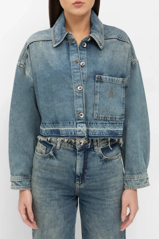 Patrizia Pepe: джинсовая рубашка | Купить онлайн