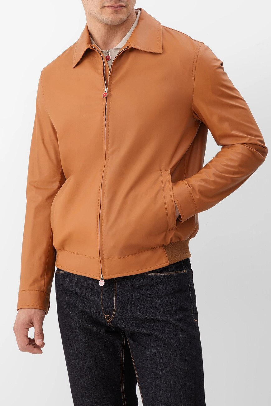 Куртка Kiton из кожи ягненка...