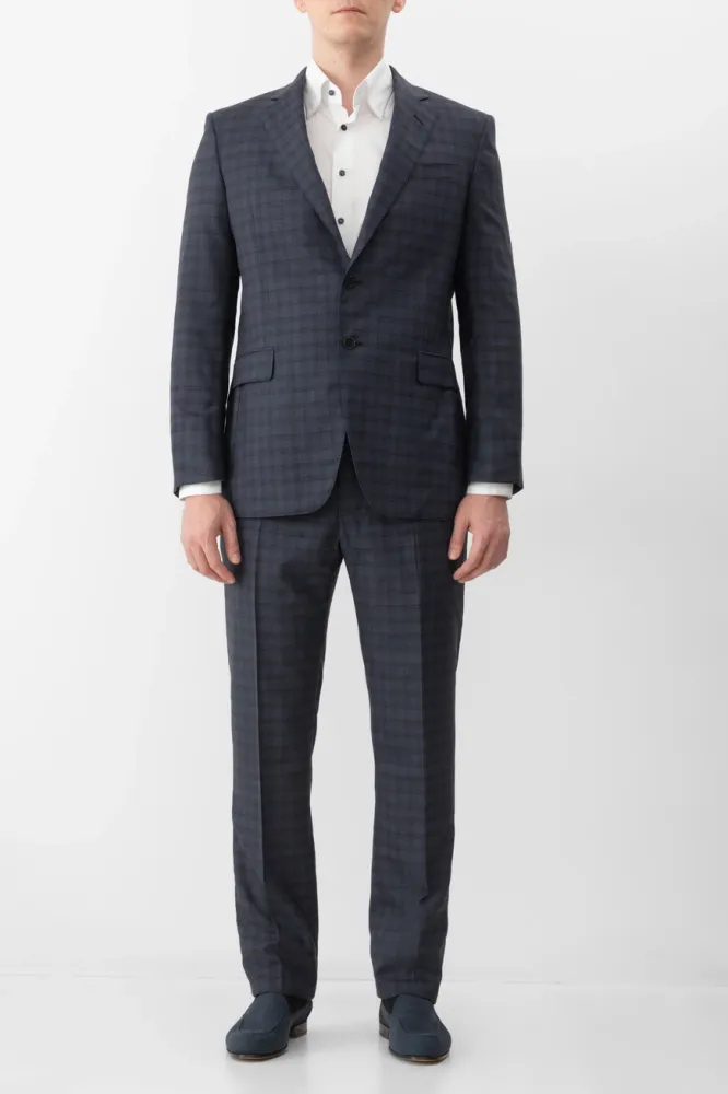 Костюм Zilli: Шерсть, Клетка, Стиль. Купить Онлайн!