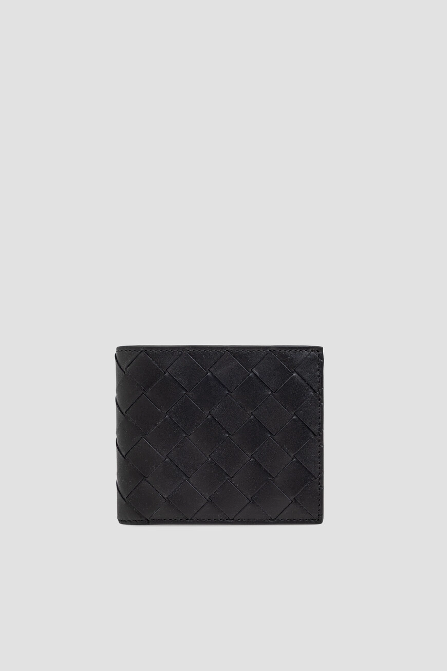 Кошелёк Bottega Veneta чёрный — купить кожаный аксессуар