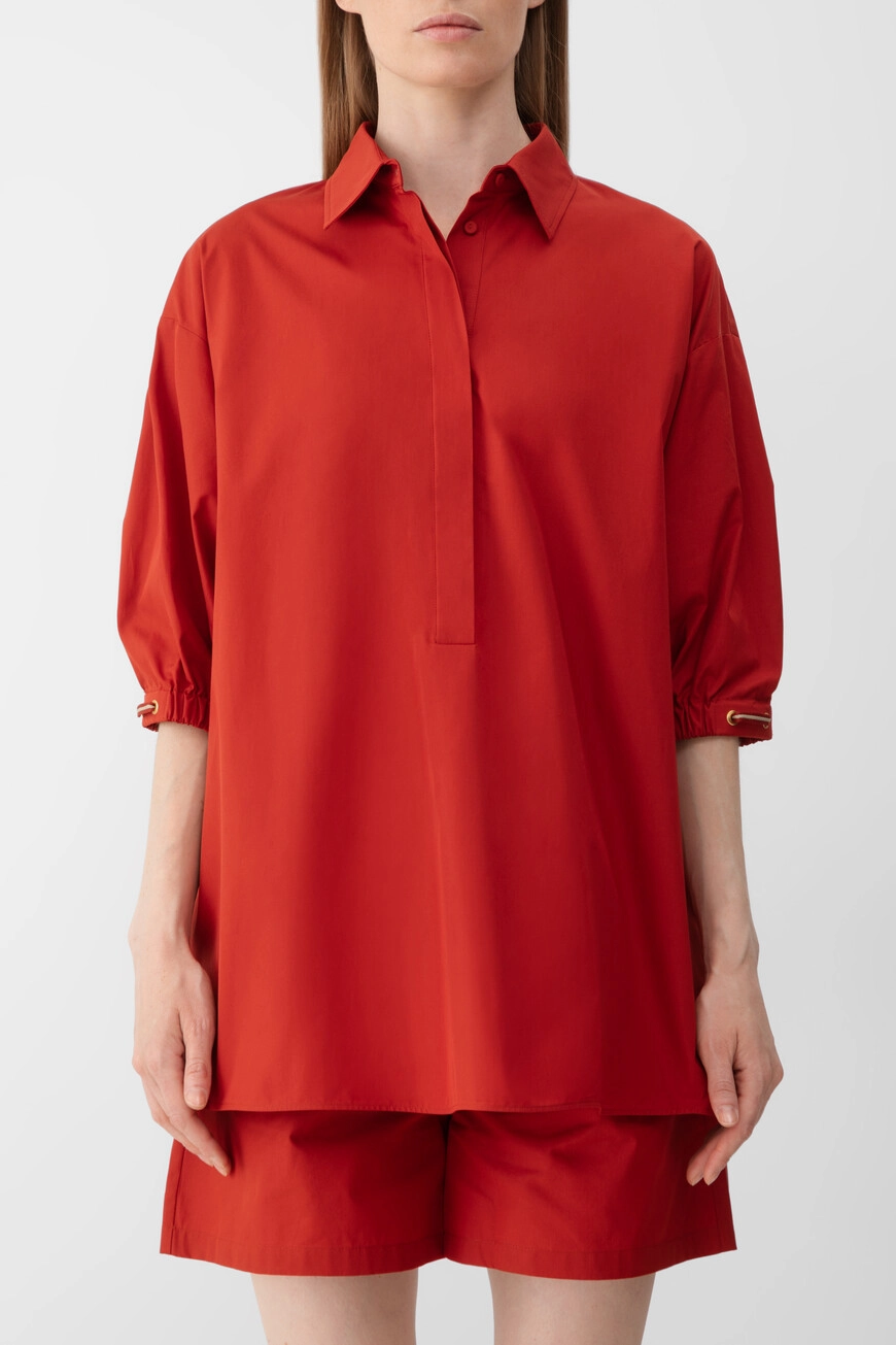 Блузка Max Mara красная хлоп...