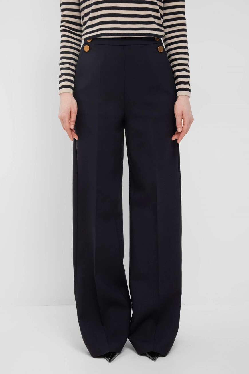 Брюки Max Mara тёмно-синие — стиль и комфорт премиум-класса
