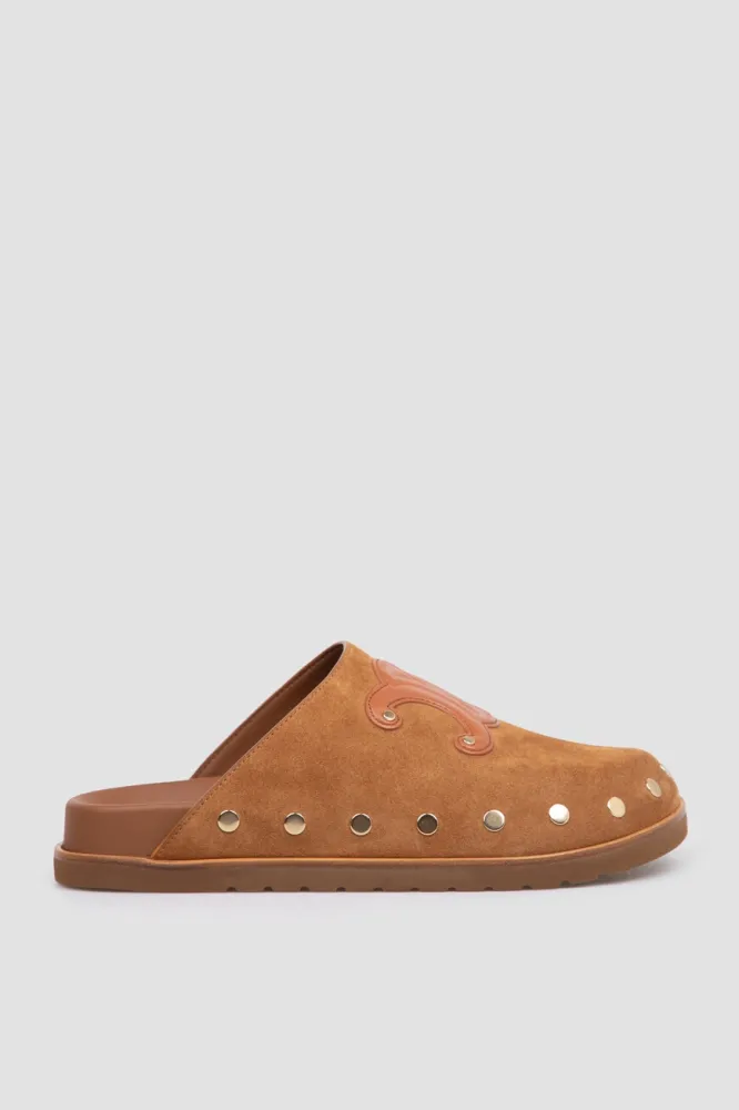 Celine Pitea Clog: замшевые сабо с платформой Triomphe