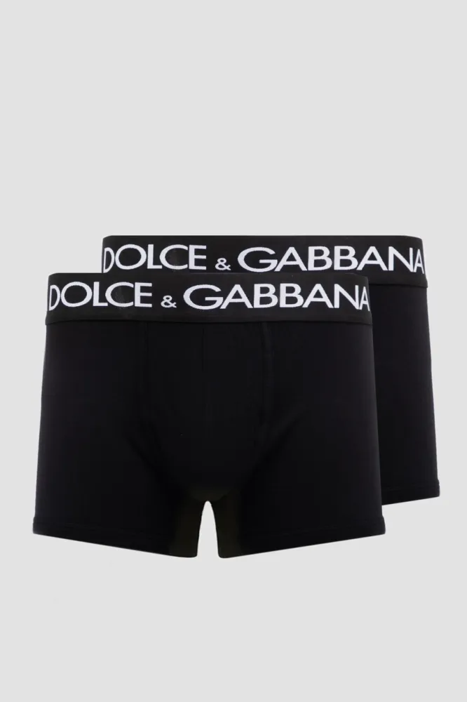 Боксеры Dolce&Gabbana Roma — Набор 2 шт, Черные