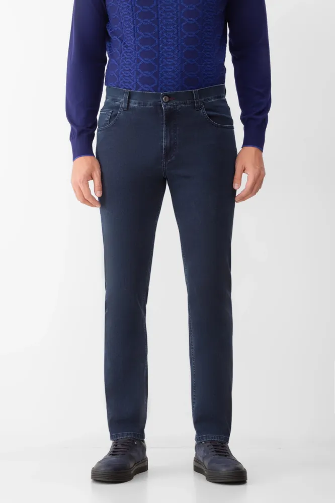 Джинсы Stefano Ricci: Деним с эффектом делаве | Купить онлай