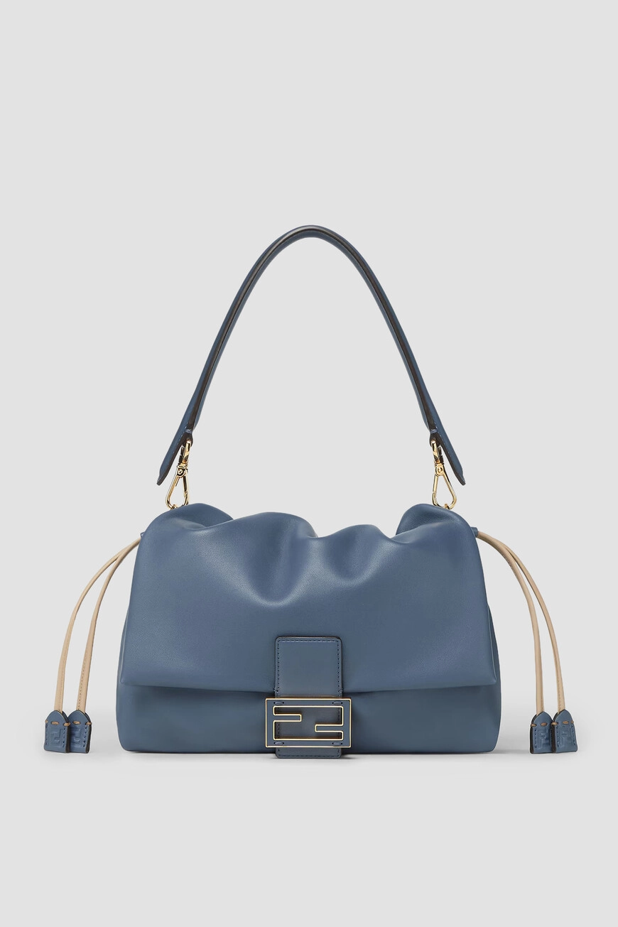 Сумка Fendi Mamma Baguette: Синяя Кожа Наппа | Купить Онлайн