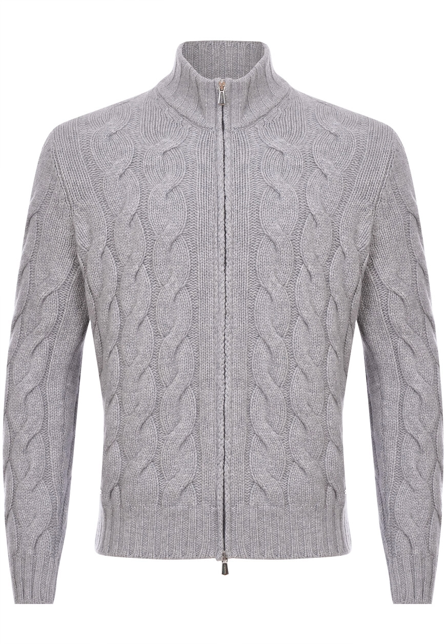 Кардиган Mandelli Серый 100% Кашемир