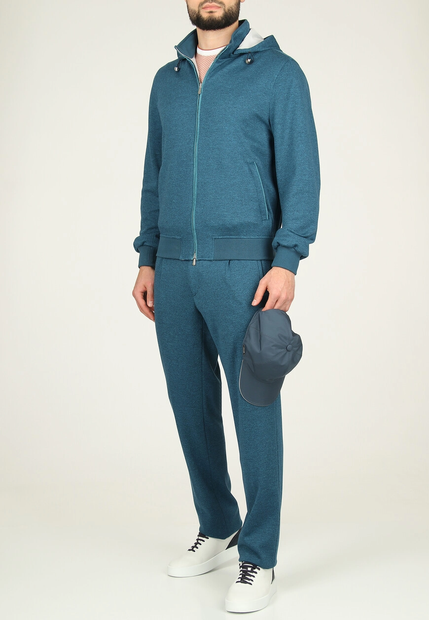 Спортивный костюм Mandelli: Бирюзовый, Шерсть+Хлопок