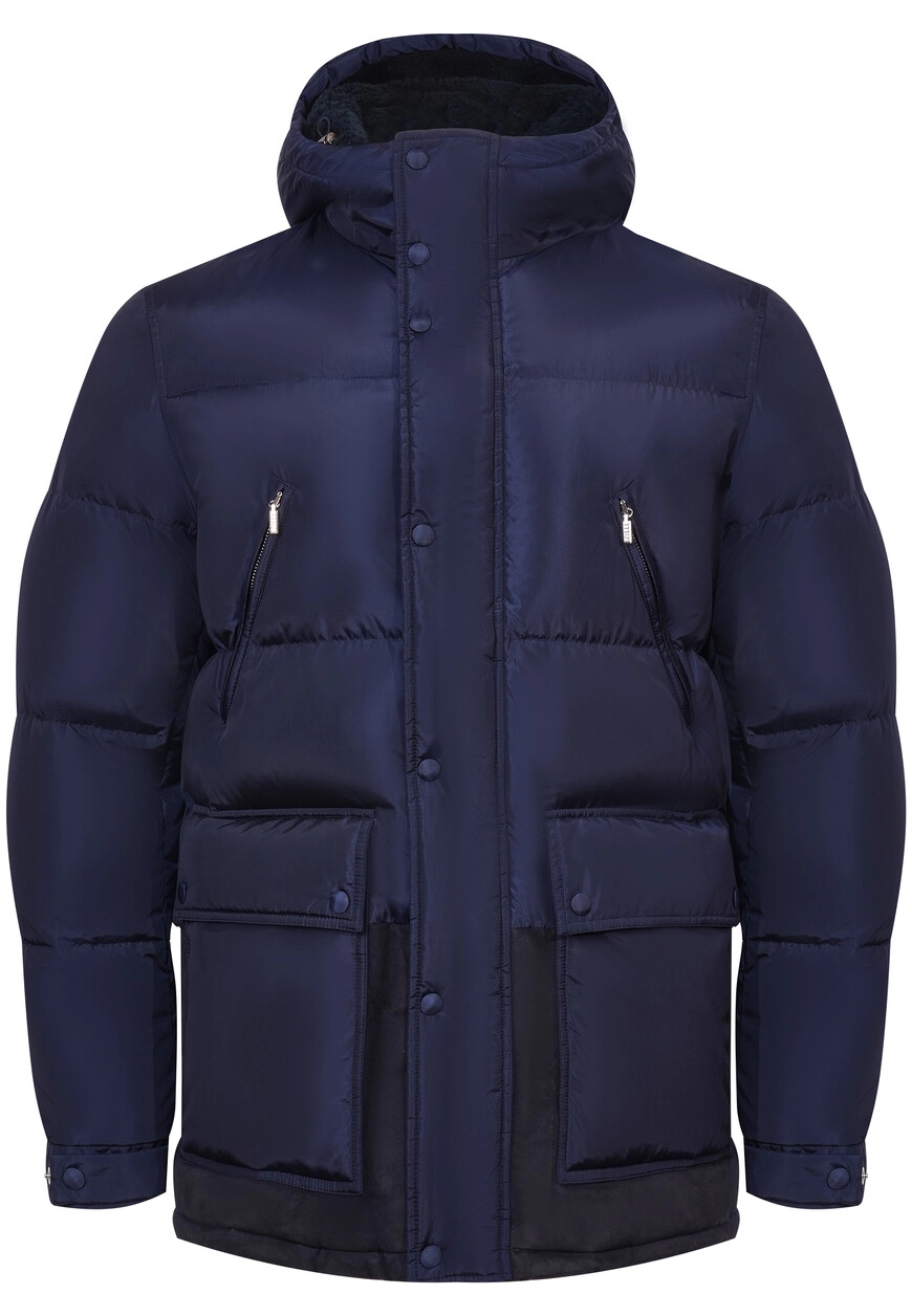 Пуховик Zilli синий: тепло и стиль – Купить онлайн!