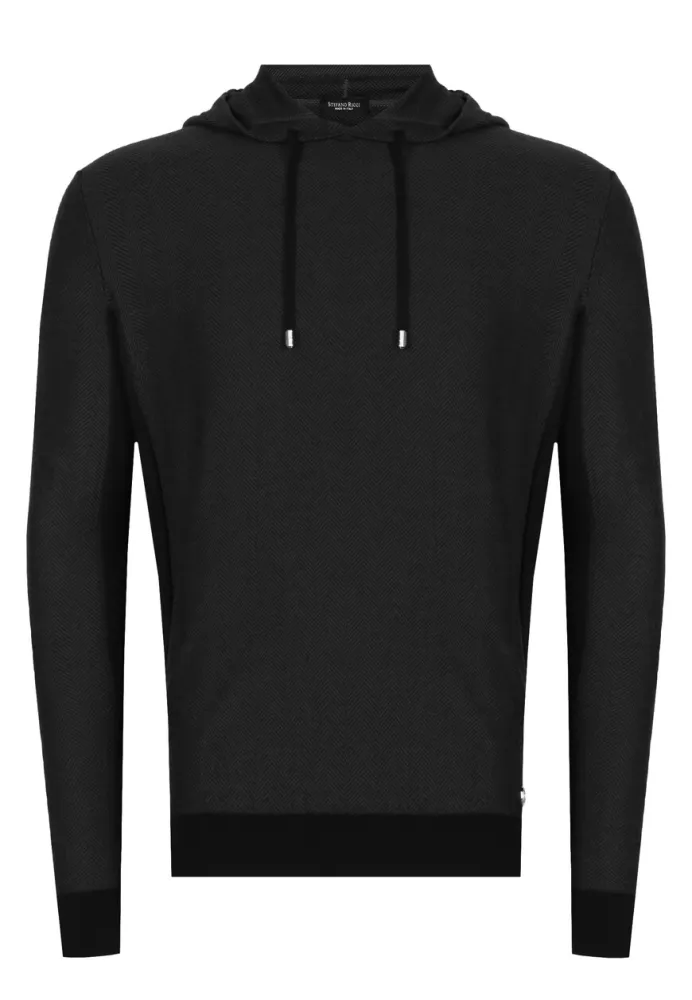 Худи Stefano Ricci: Шерсть, Черный. Купить онлайн