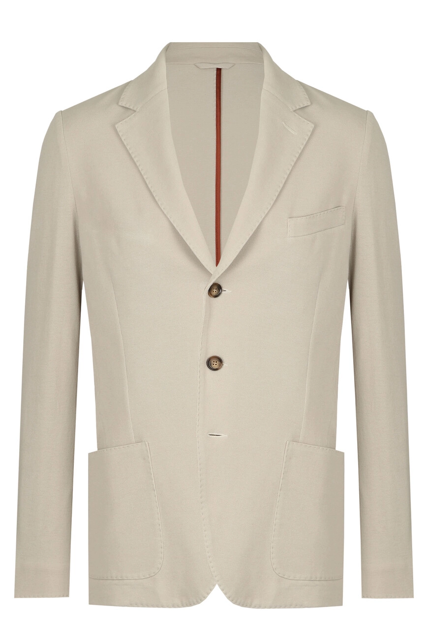Пиджак Mandelli: Бежевый хлопок, стиль и комфорт