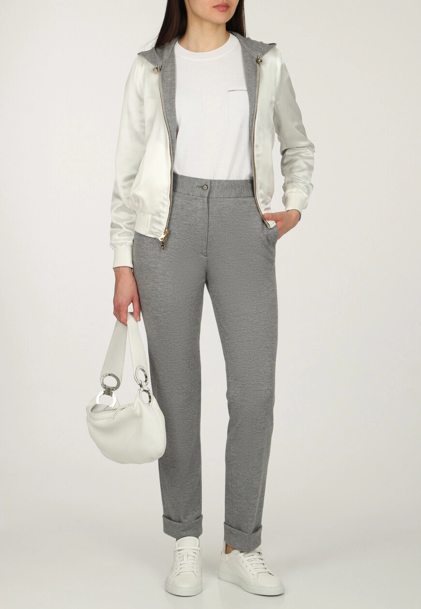 Костюм Mandelli: Шерсть/Хлопок, Серый, Люкс